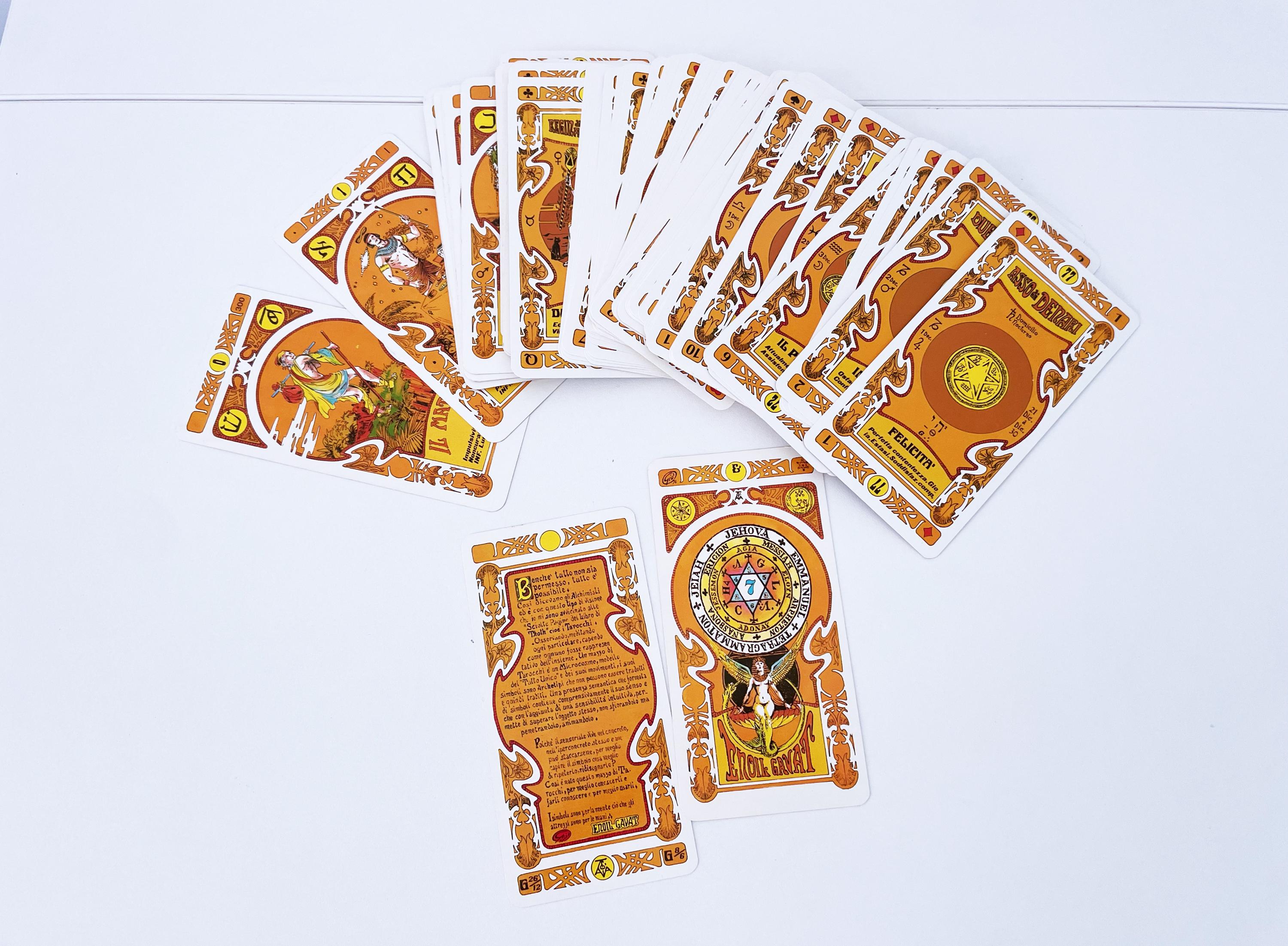 1980's Italian 'tarocco Esoterico Egiziano Enoil Gavat' Complete