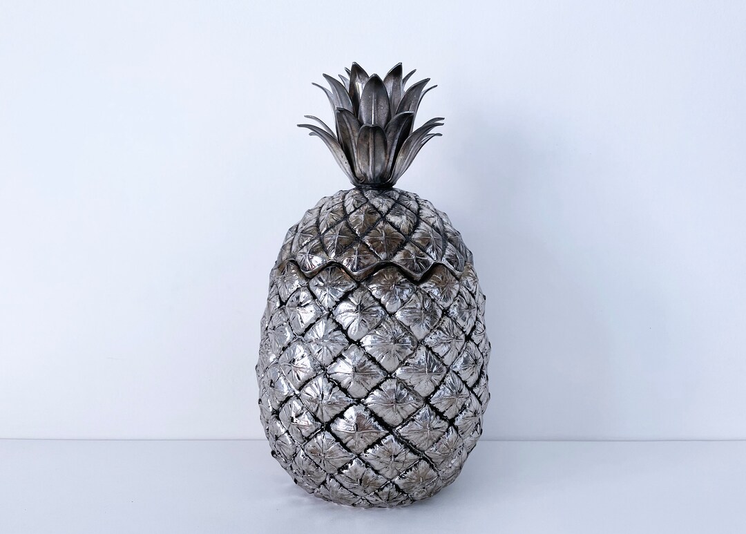 1960's Mid Century Silver Pineapple Ice Bucket by Mauro Etsy