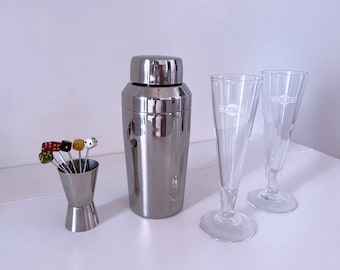 1960er Mid Century Italienischer Cocktail Shaker von MARTINI