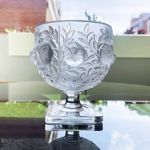 1960's "Elisabeth" Lalique Satin Glass Bowl Vase