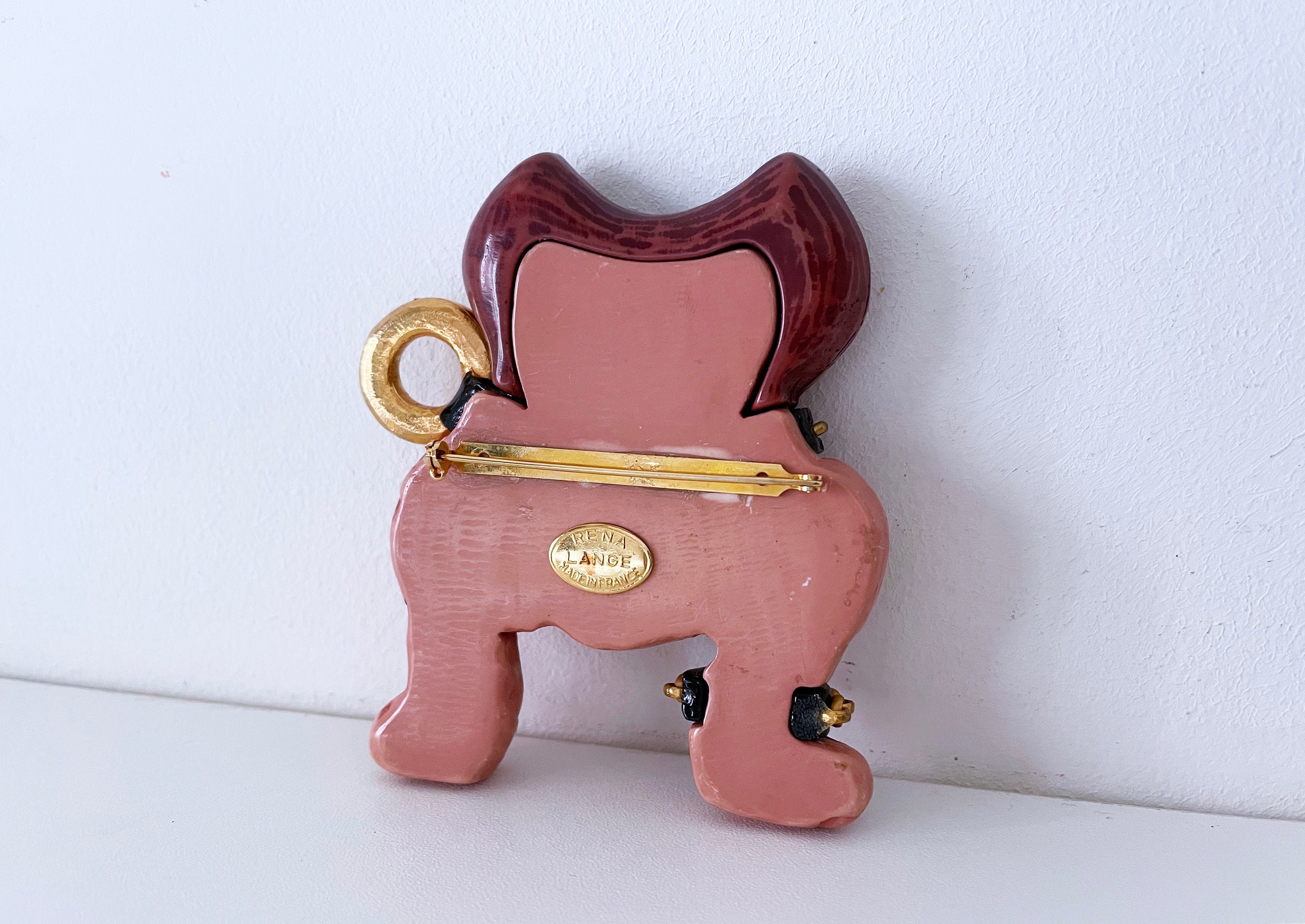 RENA LANGEによるヴィンテージブルドッグブローチ - Etsy 日本