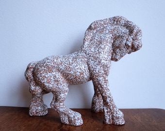 1960&#39;s Mid-Century Czecho-Slovakia Ceramic Fat Lava Horse