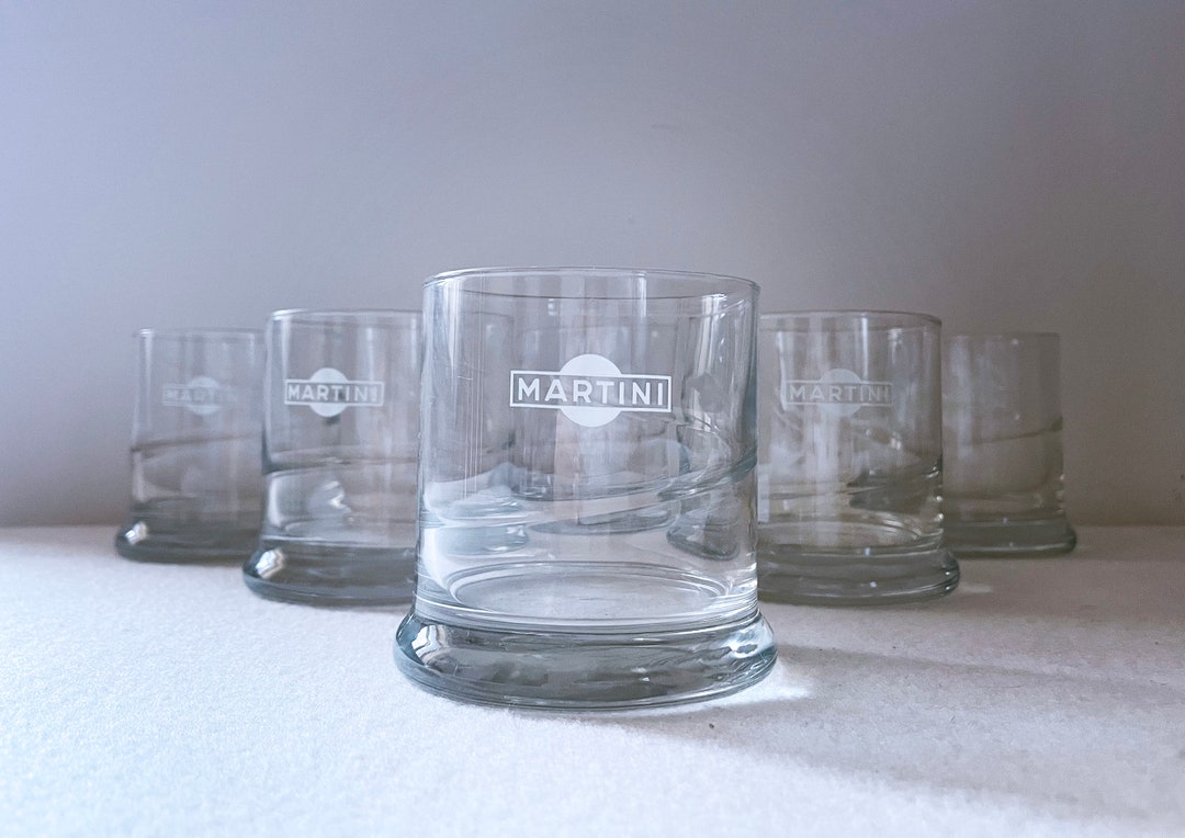 1970's Mid Century Italian Martini / Whisky Glasses Set Etsy