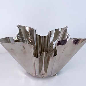 1960er Italienischer Mid Century Silberteller &quot;&quot;Fazzoletto&quot;&quot; Taschentuch Weinkühler/Eiskübel/Schüssel.&quot;