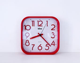 BINO 1980 年代のヴィンテージ掛け時計 - イタリア製デザイン - Etsy 日本
