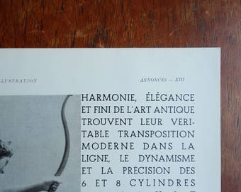 ルノー 1930 年代オリジナルポスター - フランスのイラスト雑誌