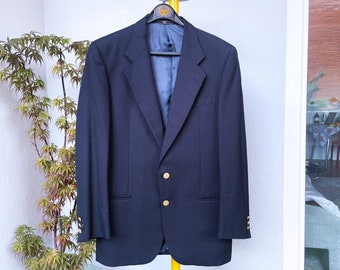 Veste de costume vintage VALENTINO Boutique en laine vierge vierge - Regular fit taille IT46