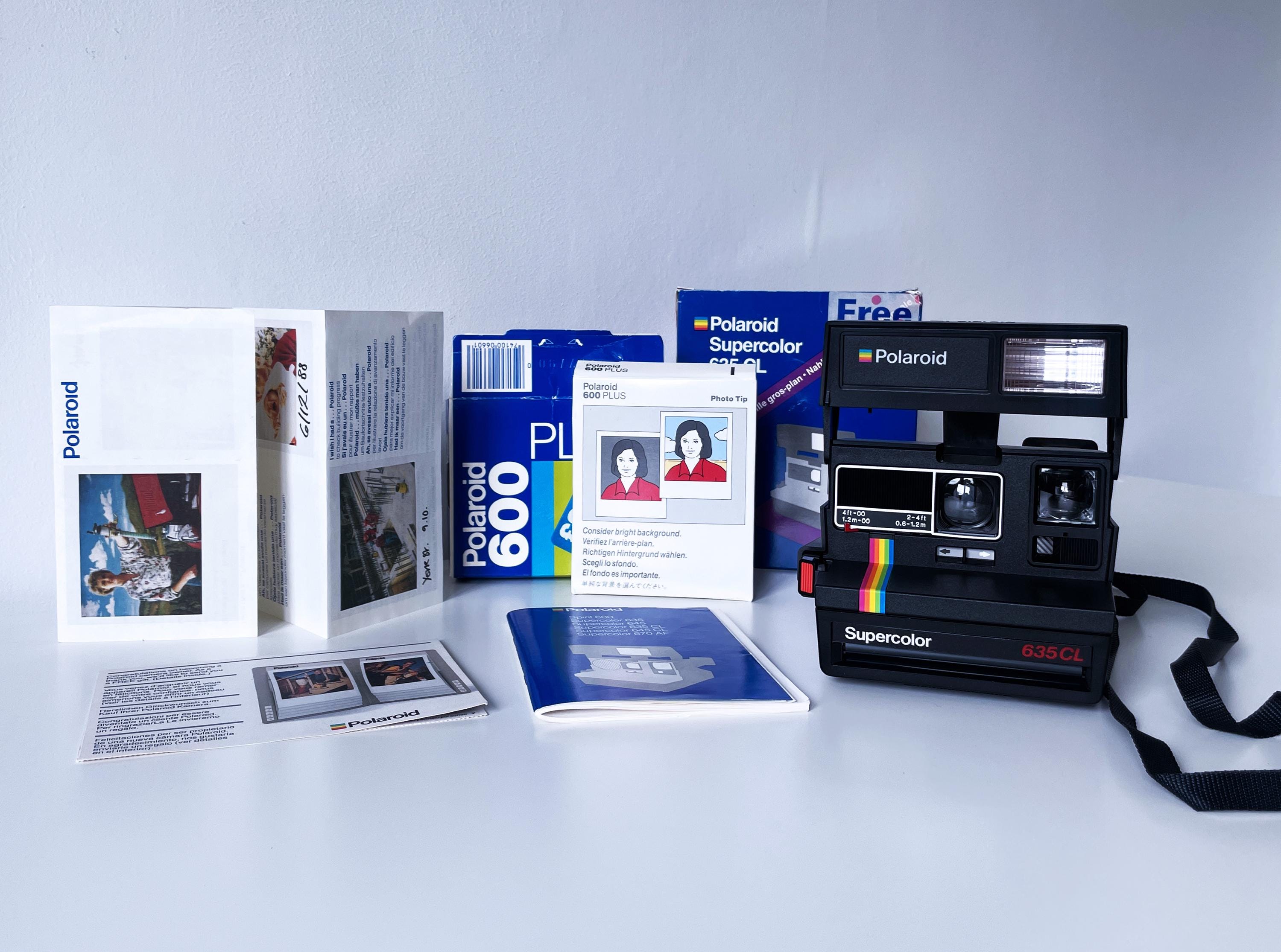 Polaroid Supercolor 635(本体+フィルム) Polaroid ”Supercolor 635” Instant Film Camera - NICK WHITE