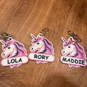 Personalized Unicorn Keychain