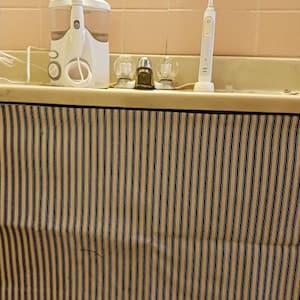 Skirt for Sink Bathroom, Sink Laundry Room, Sink Powder Room With The Chosen Fabric (#9873)