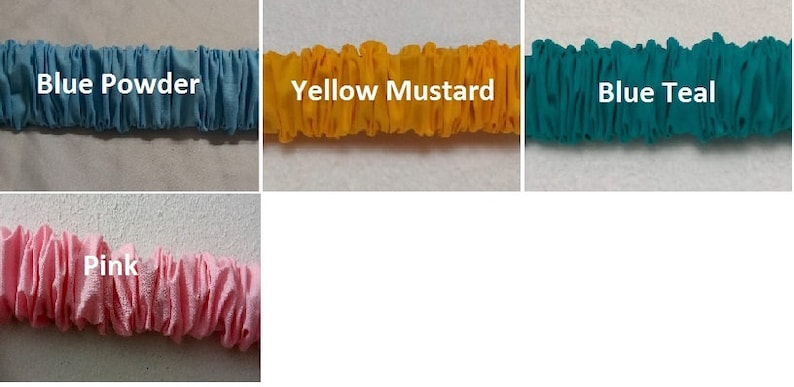 Cotton Blend Sleeve Topper Window Valance Blue Yellow Pink