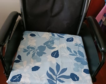 Wheelchair Seat Cushion Cover, With The Chosen Leaves Fabric and Foam