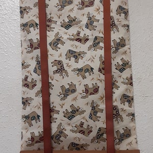 Cow Roll-Up Tie Up Shade Classroom Office Door Window Curtain