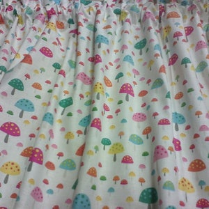 Mushroom Window Curtain and Valance