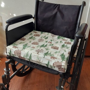 Wheelchair Seat Cushion Cover Winter Scene