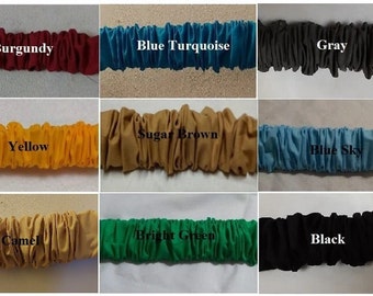 Cotton Blend Sleeve Topper Window Valance, With The Chosen Color