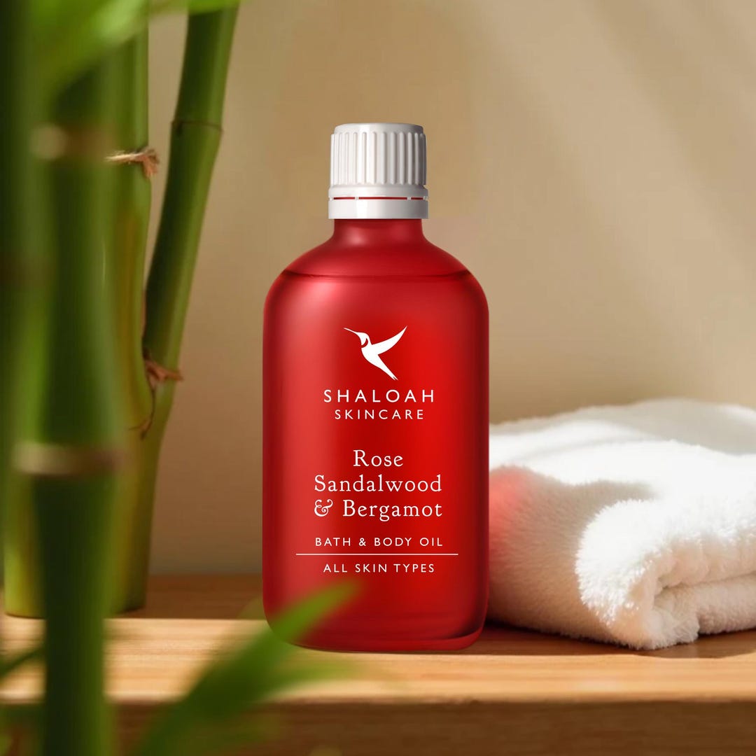 Rose Body Oil With Sandalwood, Massage Oil, Romantic Gifts for Her ...