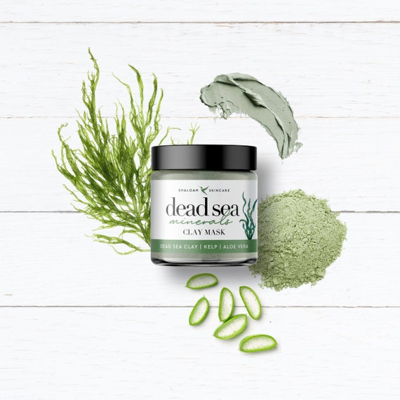 Dead Sea Clay Face Mask Skincare Gift, At Home Spa Kit, Aromatherapy Pamper Gift Bag, Wellbeing Skin Care Gift Set, Relaxation Gift Set