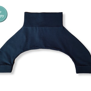 Pavlik Pants for use with Pavlik Brace, hip dysplasia, hips, cotton elastane pants, cotton, snaps. image 1