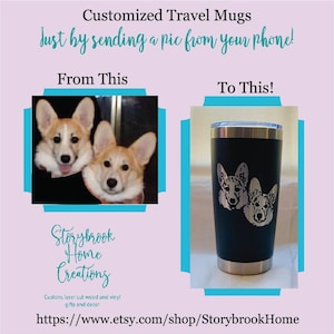 Custom Laser Engraved Travel Mug