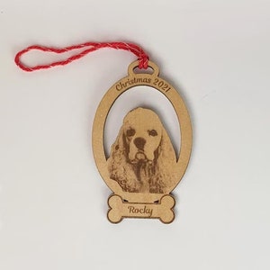 Customizable, Personalizable Dog Ornaments