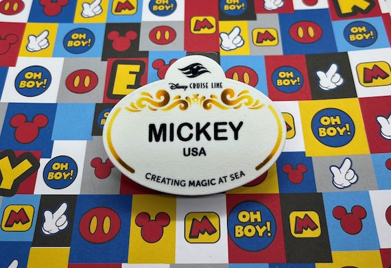 Customized Disney Cruise Name Tag, Disney Cruise Lapel Pin, Disney Cruise  Badge, Disney Cruise Button, Disney Cruise Line