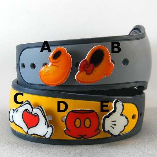 Mickey Magic Band Charms Mickey Magic Band Decals Disney Etsy
