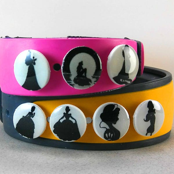 Disney Princess Silhouette Magic Band Charms, Magic Band Decals, Disney World Vacation