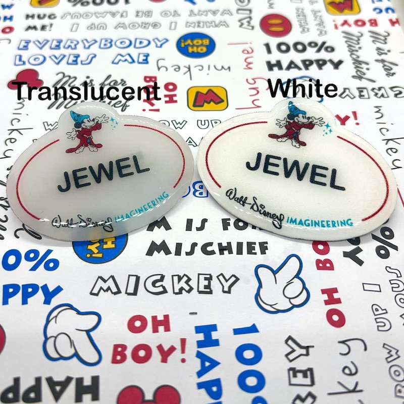 Mickey Name Tag - Etsy