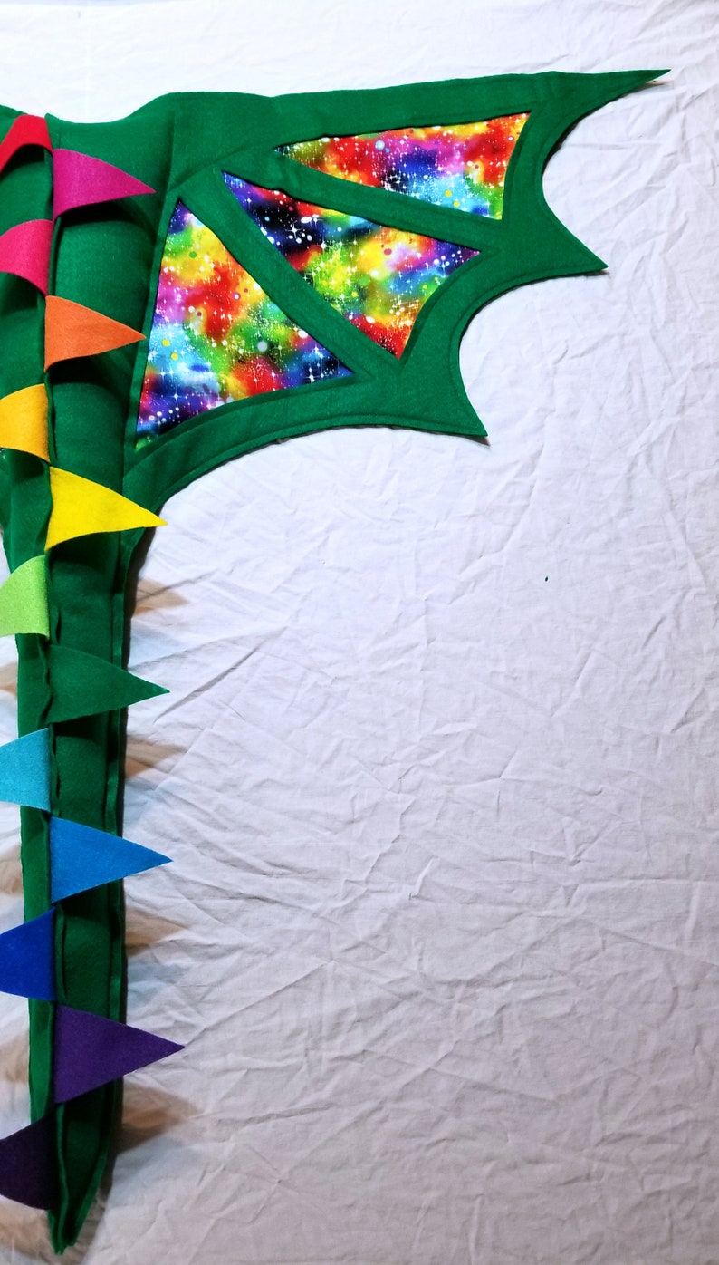 Dragon Wings of Fire Inspired Costume Basic Rainwing Kids Age Etsy