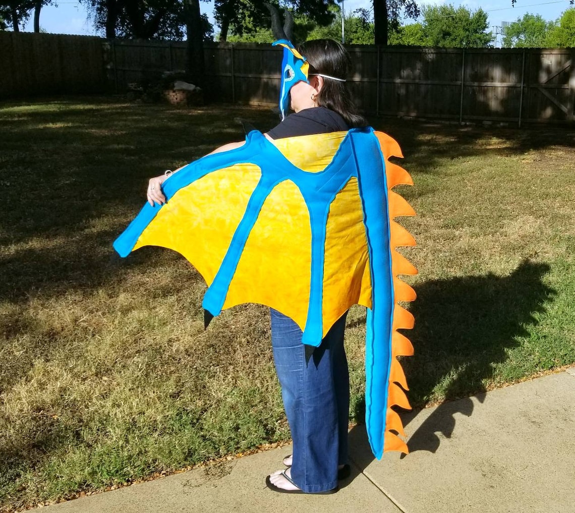 Dragon Wings of Fire Inspired Costume RainWing Glory Kids Age Etsy