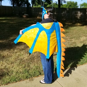 Dragon Wings of Fire Inspired Costume RainWing Glory Kids Age | Etsy