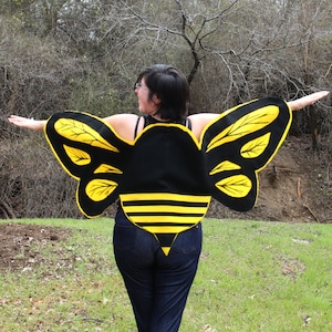 BumbleBee Wings Costume Kids Ages 1 to Adult