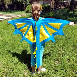 Dragon Wings Basic Teal and Yellow Kids Ages 1 to Adult