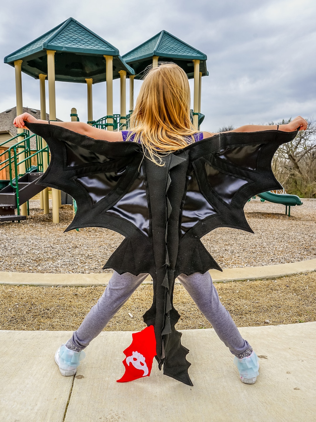Toothless Inspired Dragon Wing and Tail How to Train Your Etsy