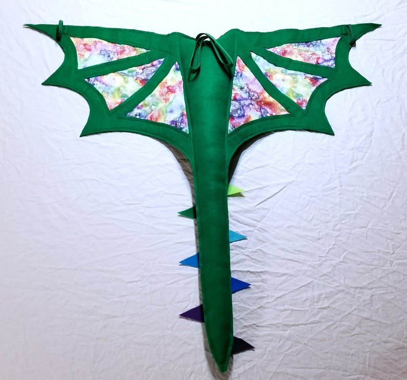 Dragon Wings of Fire Inspired Costume Basic Rainwing Kids Age Etsy