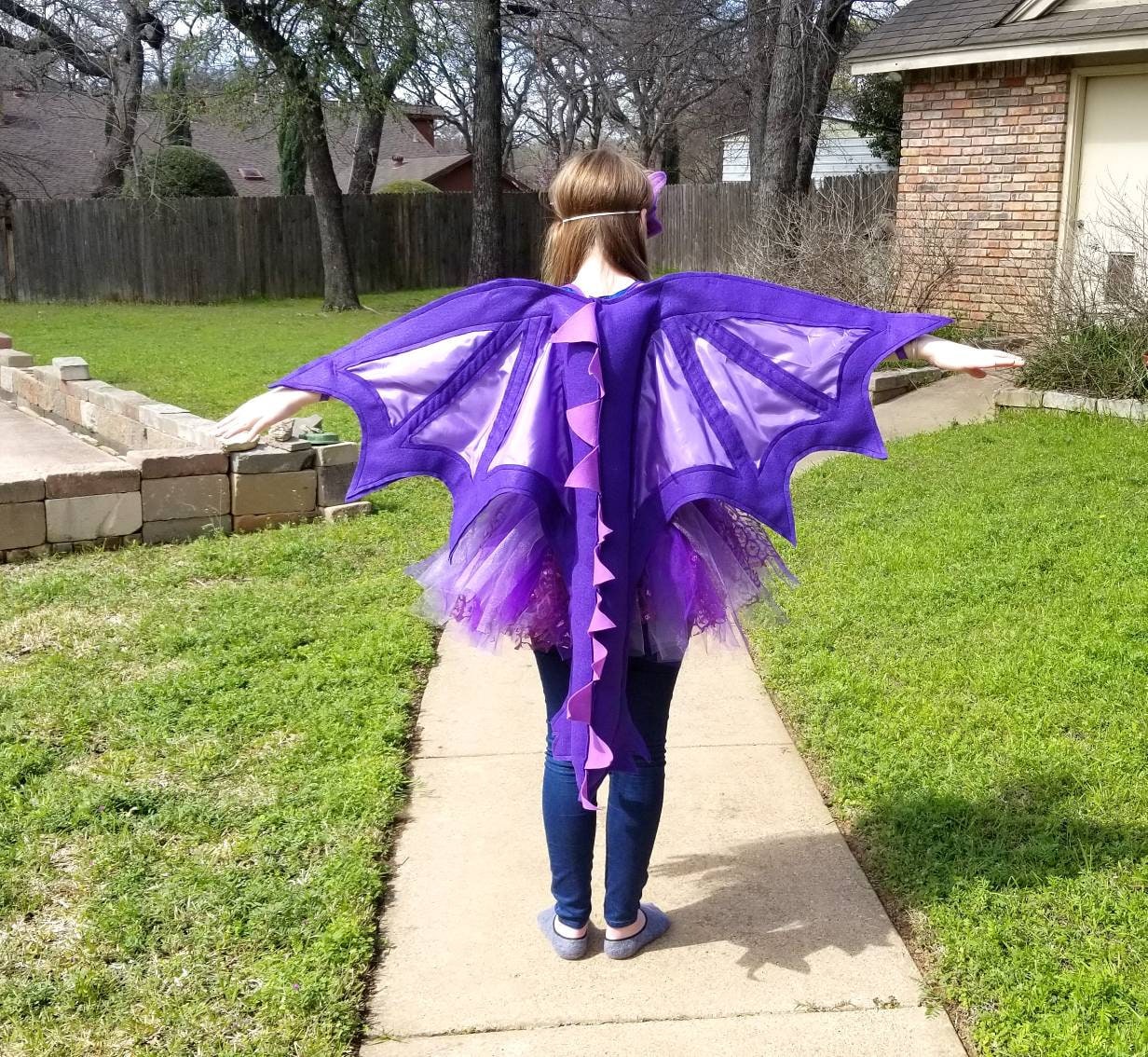 Costume Wings Tutu Mask Kid 