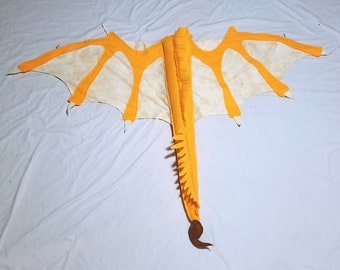 Dragon Wings Of Fire Inspired Costume SandWing Qibli Kids Age 4 to Adult
