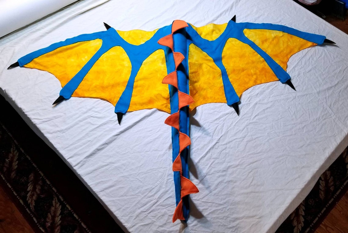 Dragon Wings of Fire Inspired Costume RainWing Glory Kids Age Etsy