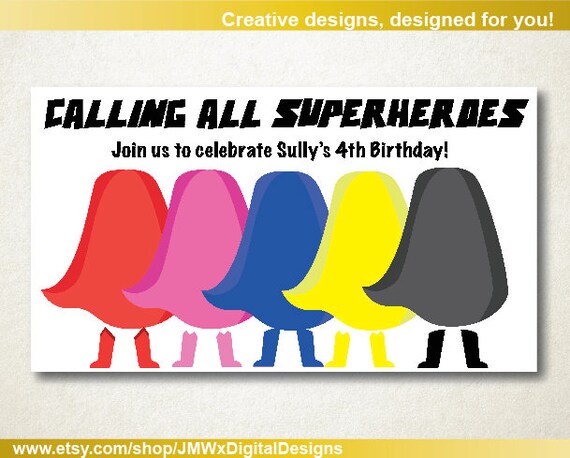 Superhero Facebook Event Banner Superhero Birthday Etsy