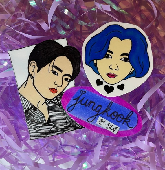 Bts Jungkook Sticker Pack Etsy