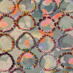 bts bias bracelet and ring set - pick your bts bracelet and bias ring!!