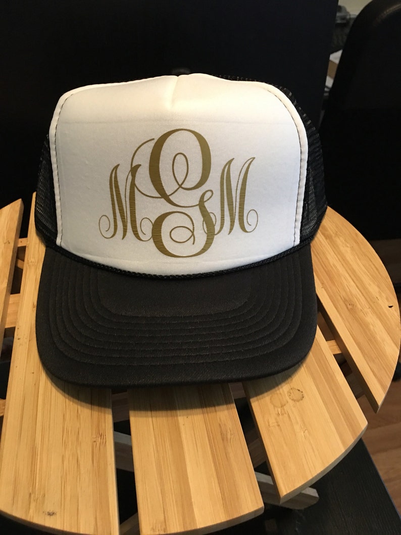 initials on hats