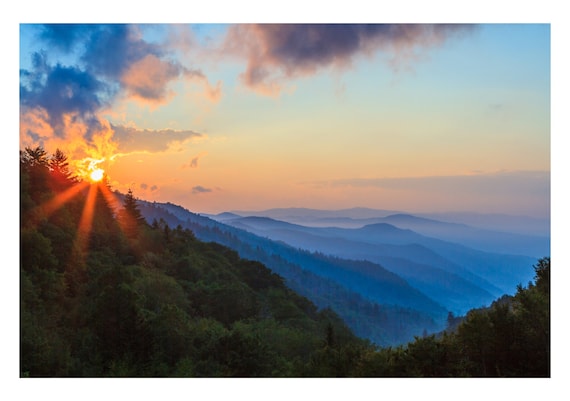 Smoky Mountains Sunrise in Great Smoky Mountains National Park