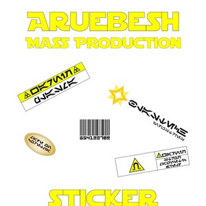 Aruebesh &quot;Mass Production&quot; Sticker Sheet