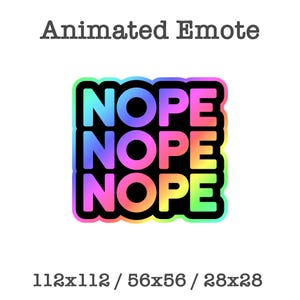 Nope Animated Twitch Discord Emote