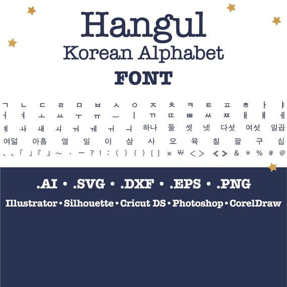 Korean Alphabet Chart Printable