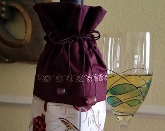 Wine Bag-Deluxe-Vineyard Collection (Burgundy)