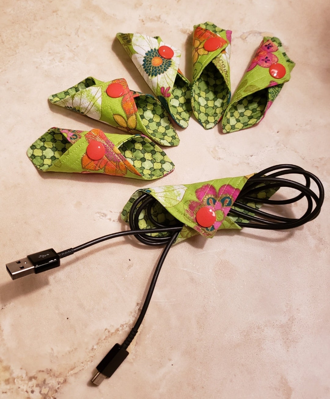 Cell Phone Cord Holder/cell Phone Cord Cannoli/ear Bud Organizer Etsy