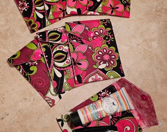 Purse Pouches-Hot Pink Mod Squad (Does not include Hand Cream or Lipstick)